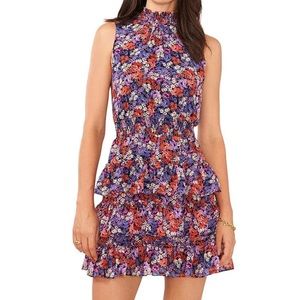 1 State Floral Print Mini Dress Garden Party Wedding Guest Dress Size Small